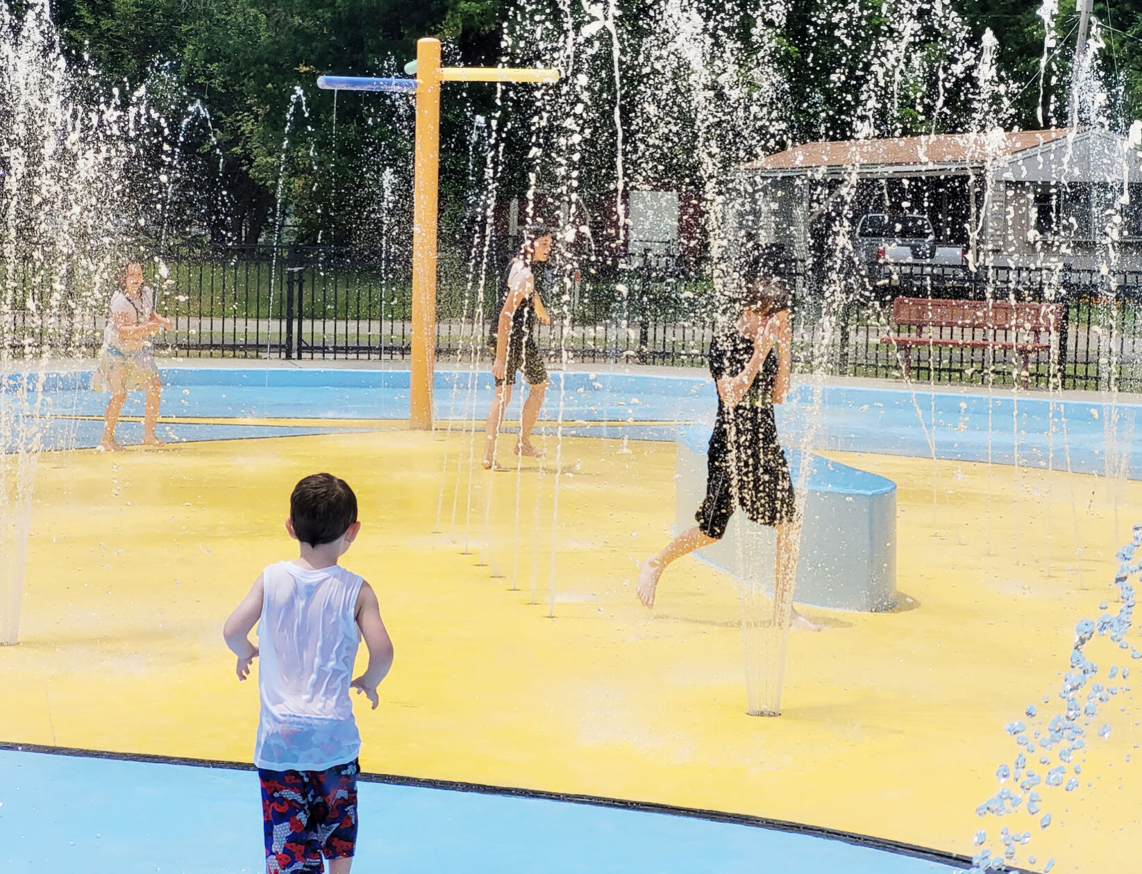 Cooling off at Labor Park